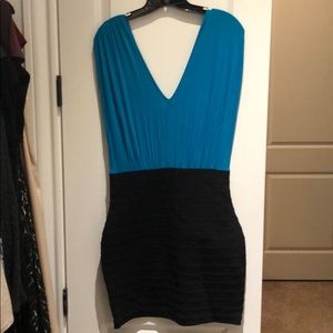 Express deep v dress